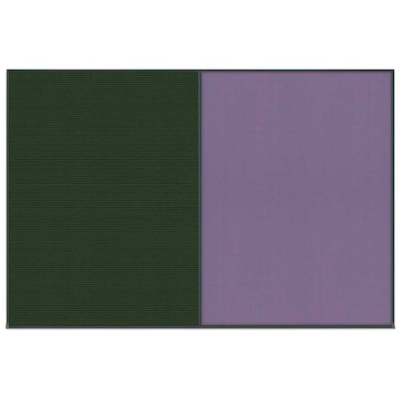 United Visual Products Enclosed Corkboard, 1 Door, 60"x36", 4" Fra, UV3403-BLACK-AMETHY UV3403-BLACK-AMETHY